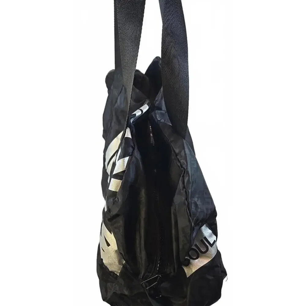 Soul Cycle X Large Duffle Bag 20" X 22" Black Graffiti Packable Travel Gym - Picture 3 of 8